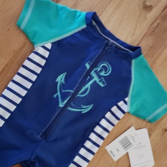 NWT Cabana Life Anchor Baby Rash Guard - Picture 4 of 6